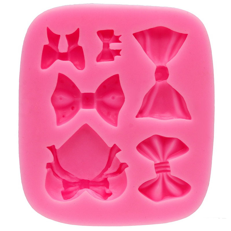 Silicone Mould 6 Design Bow JSF1227