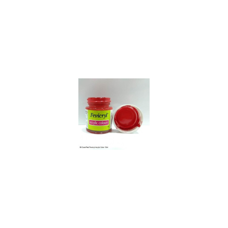 66 Fevicryl Acrylic Colours coral red