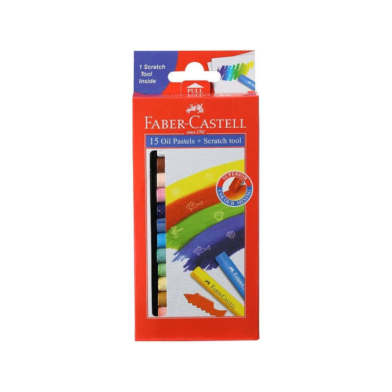 Faber-Castell Oil Pastel Colors 15 Shades (123015)