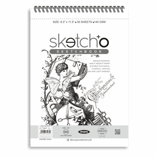Anupam Sketch-O Sketch Book (Soft Cover) – 140GSM