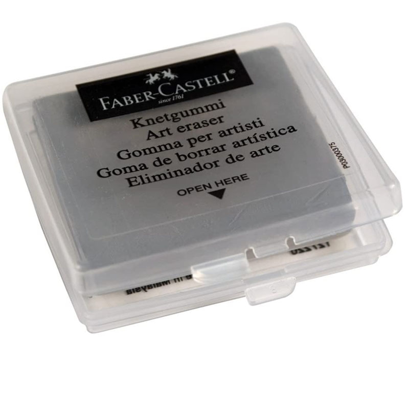 Faber-Castell Drawing Art Kneaded Erasers (Large Size, Grey) 4 Pack