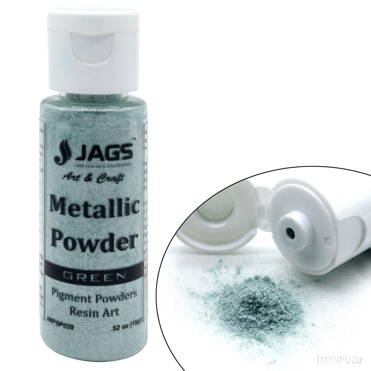 Jags Metallic Powder Green 15Gms JMPSP020
