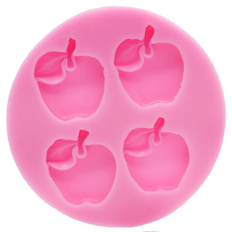 Silicone Mould 4 Design Apple JSF070