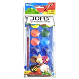 Doms Water Colour Cakes (Pack of 12 Shades)